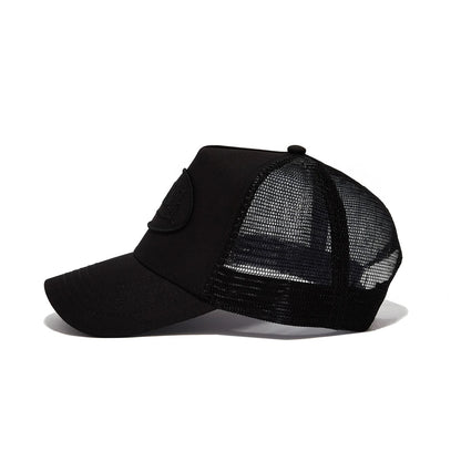 ITSNOTAPHASE TRIPLE BLACK TRUCKER HAT