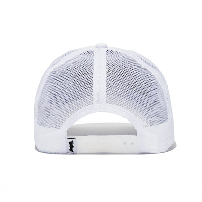 Triple White Trucker Hat