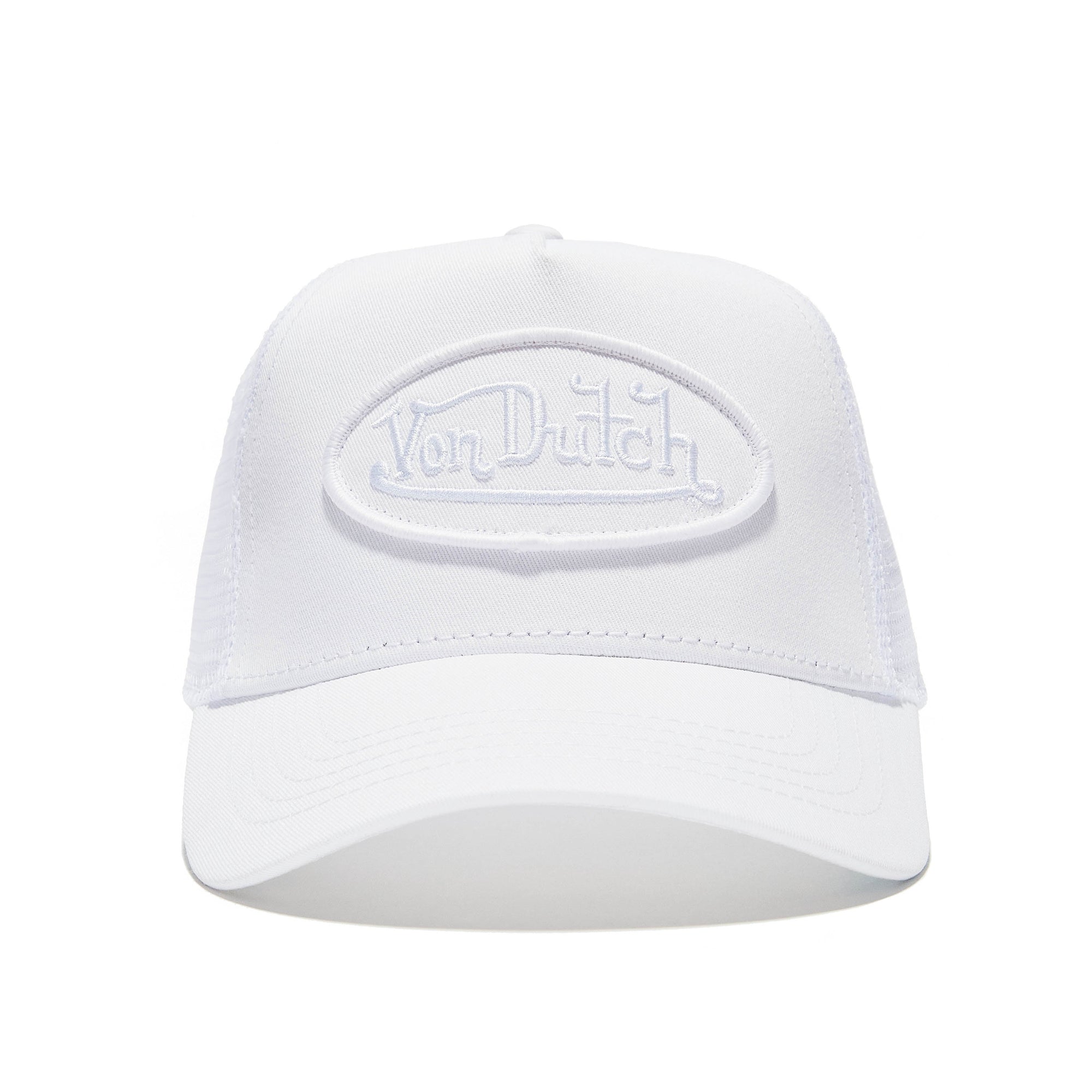 Von Dutch Triple White Trucker Hat