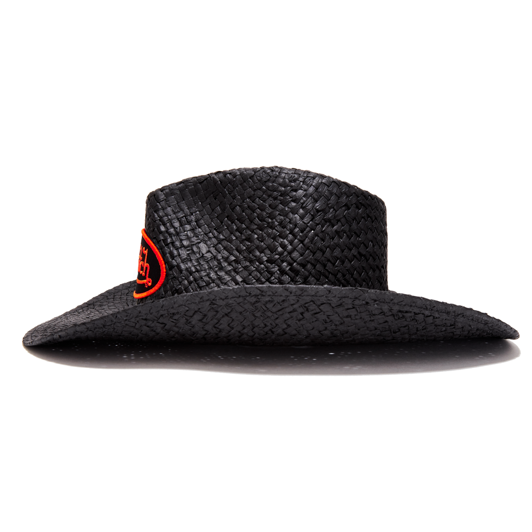 Black & Orange Classic Cowboy Hat