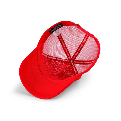 Foam Chopper Trucker Hat - Red & Black