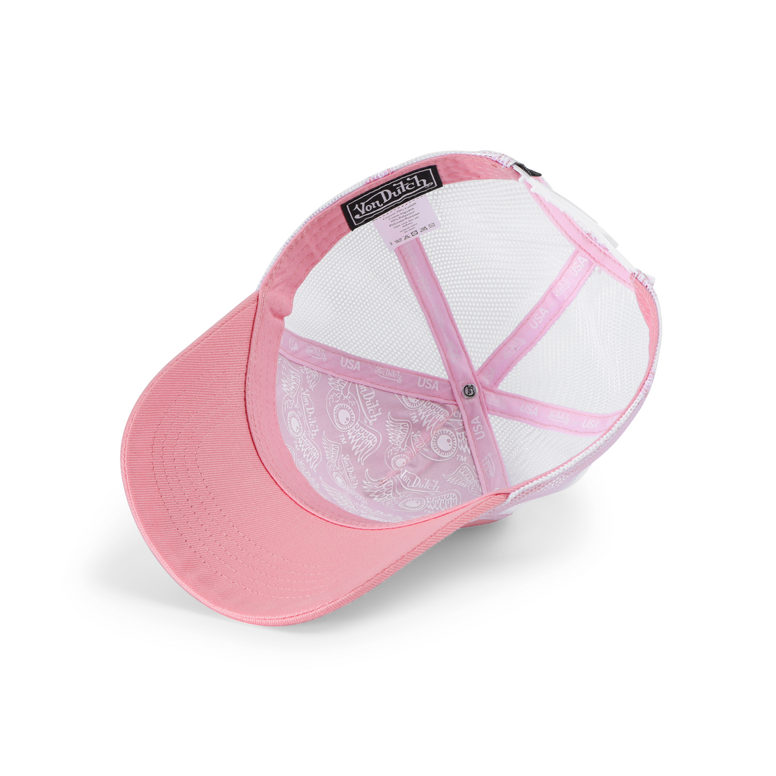 Rhinestone Trucker Hat - Pink with White Rhinestones — image 6