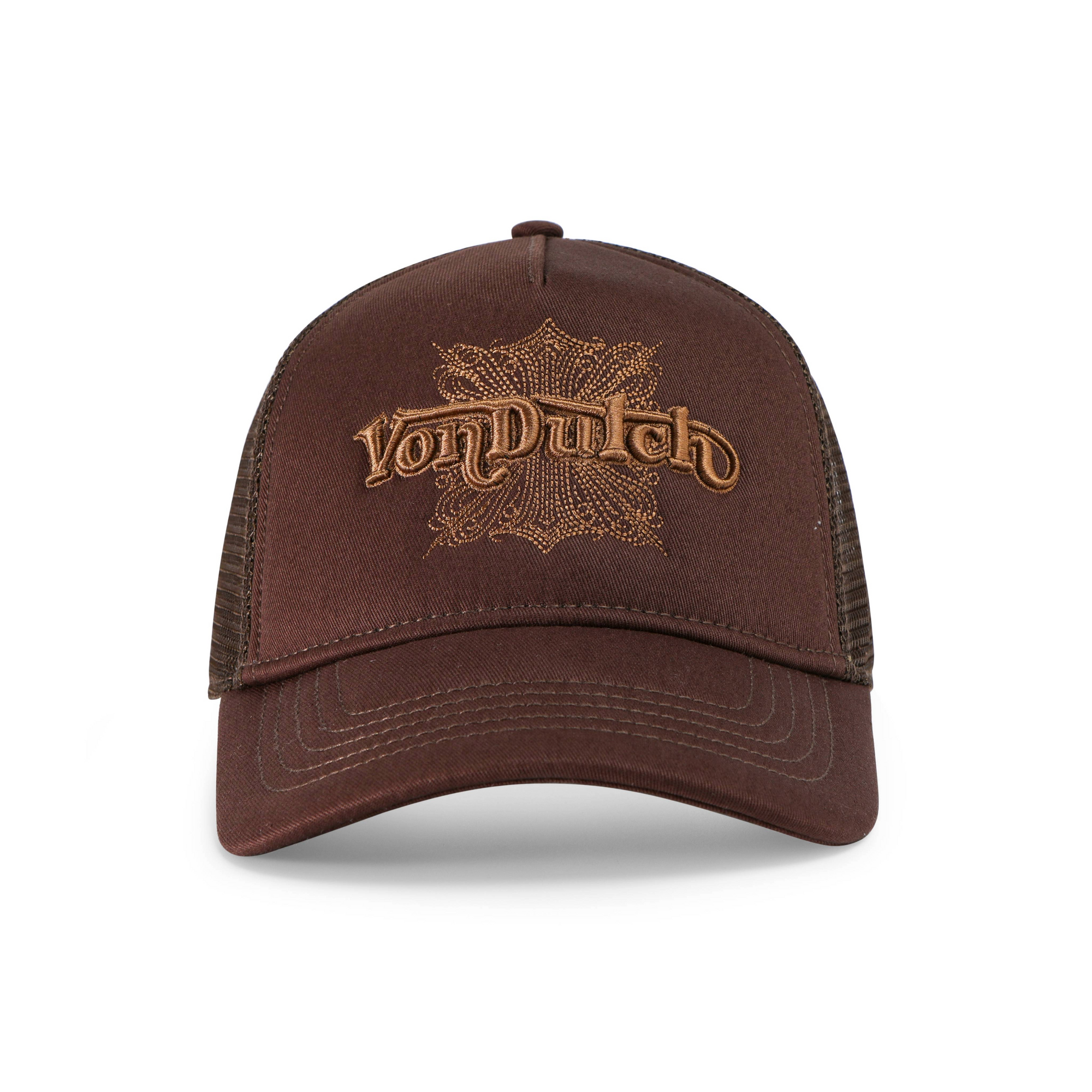 Von Dutch Foam Chopper Trucker Hat - Brown