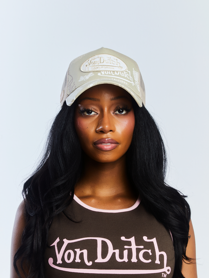 Trucker Hat - Cafe & White