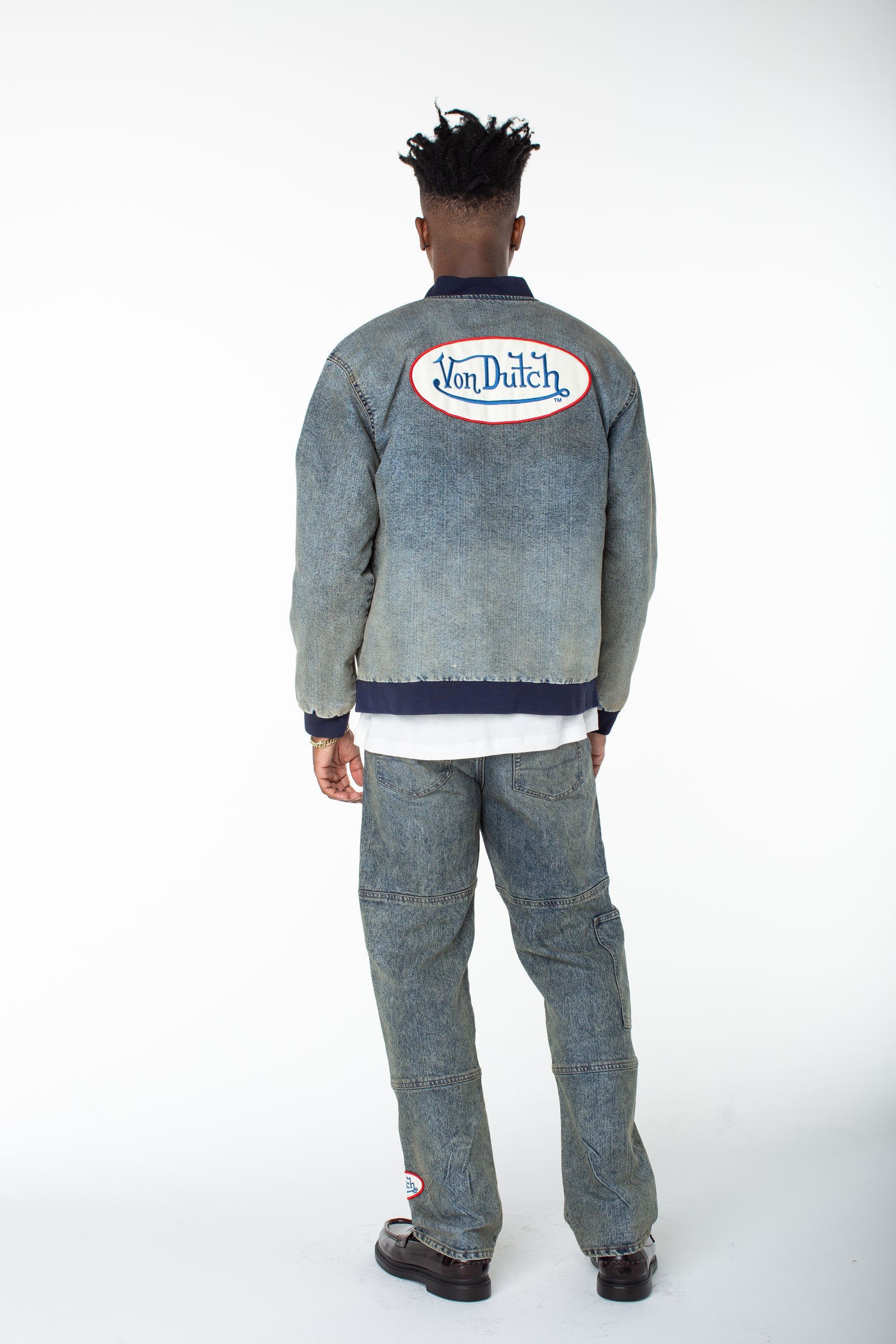 Von Dutch Bones Bomber Jacket