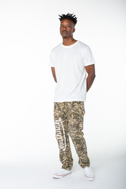 Von Dutch Men's One Side Carpenter Pant - Camo