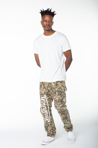 Von Dutch Men's One Side Carpenter Pant - Camo