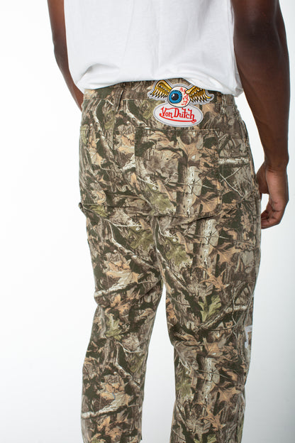 Von Dutch Men's One Side Carpenter Pant - Camo