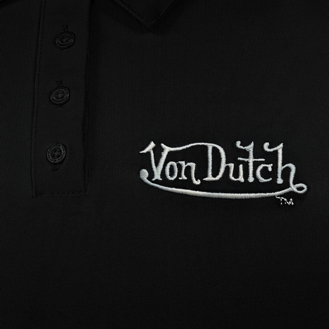 Women's Active Polo Shirt - Black w/ White Script — image 7