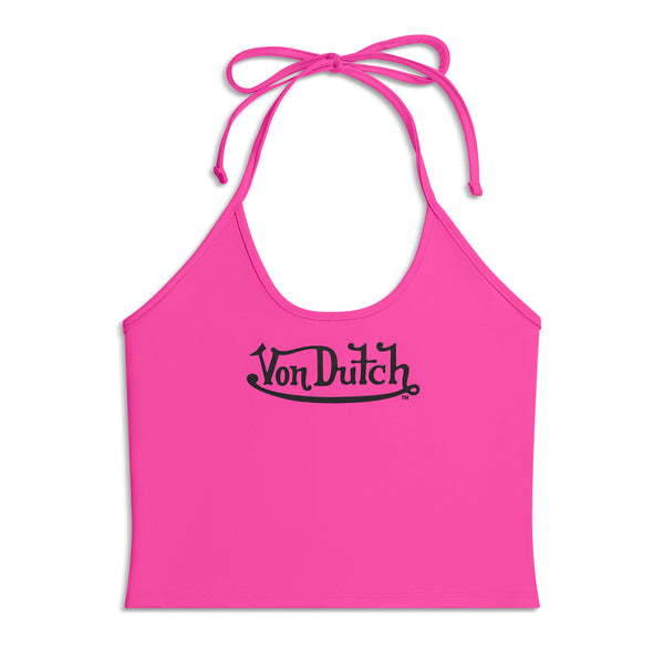 Women's Active Halter Top - Hot Pink