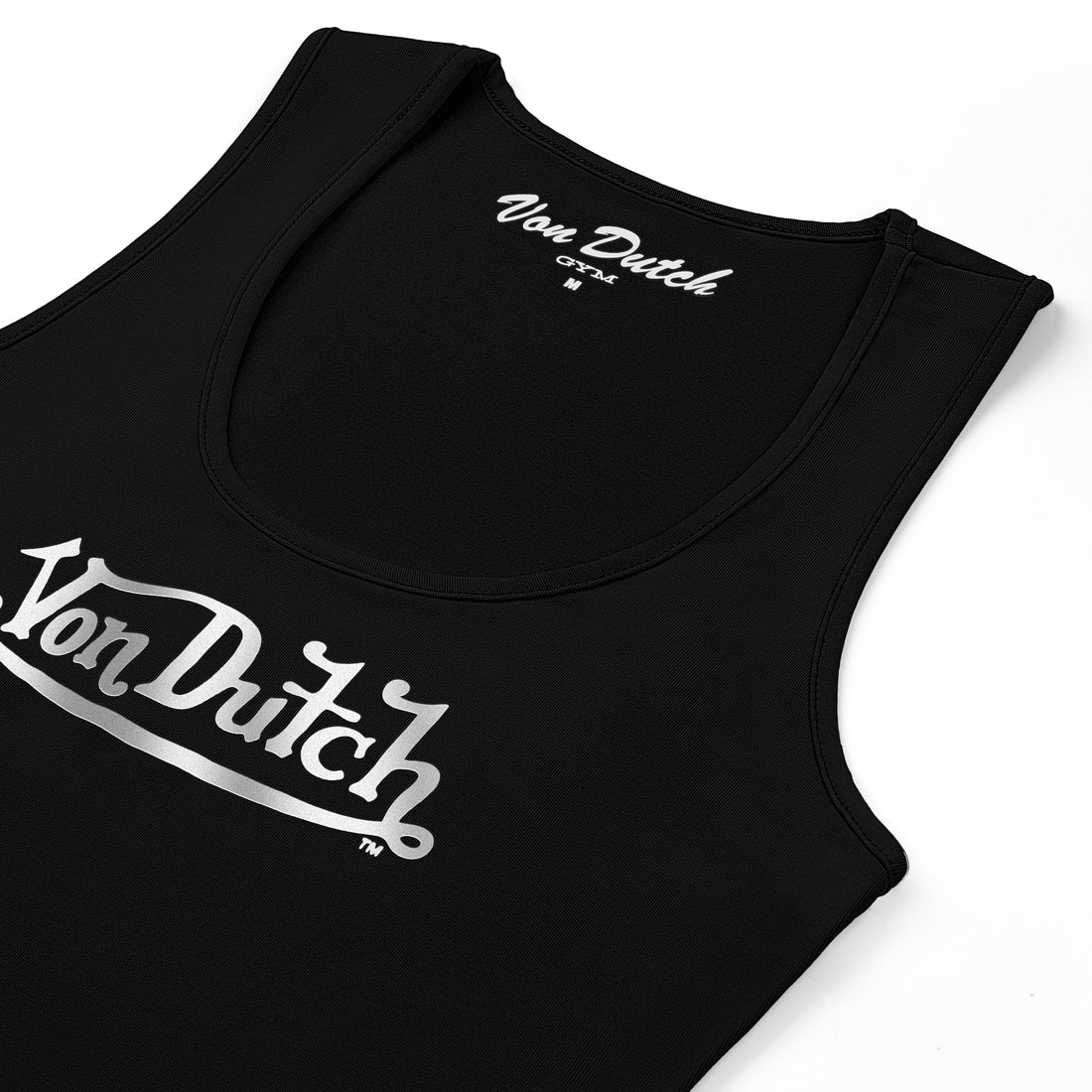 Women's Active Tank Tops - Black w/ Metallic Script — image 6