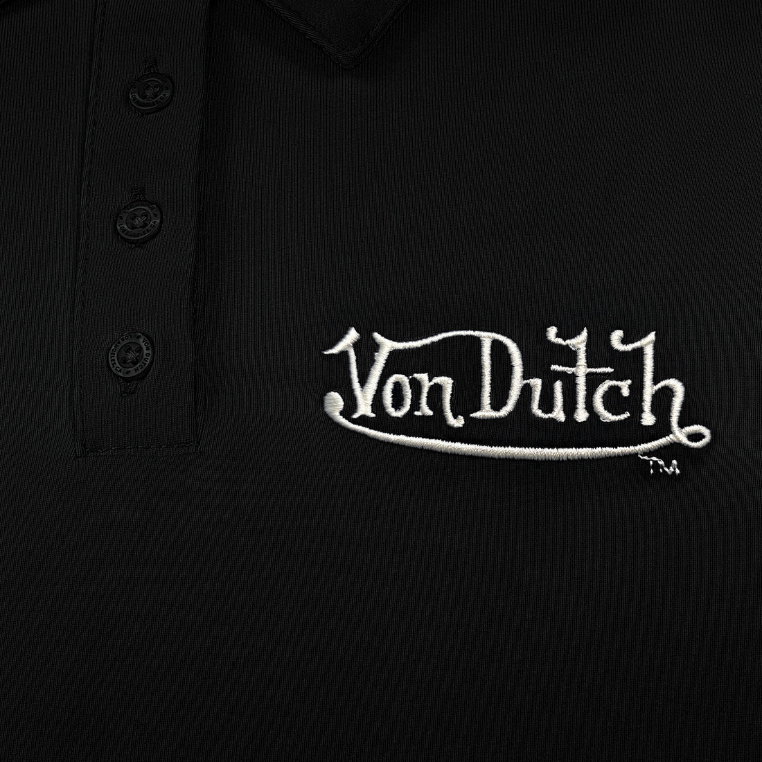 Women's Active Polo Shirt - Black w/ Metallic Script — image 7