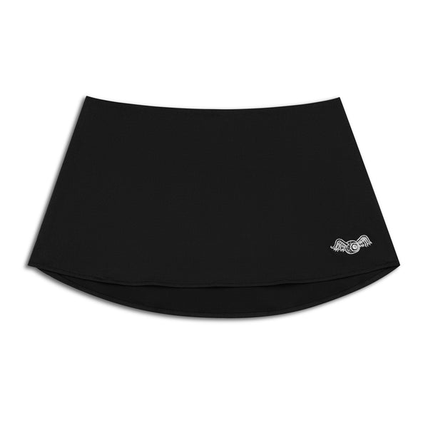 Women's Skirt - Black w/ Metallic Script