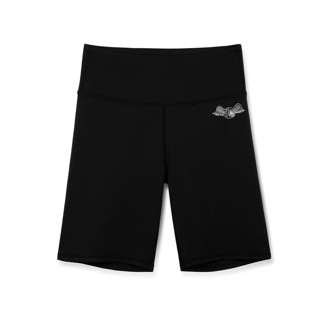 Women's Biker Short - Black w/ Metallic Script — image 1