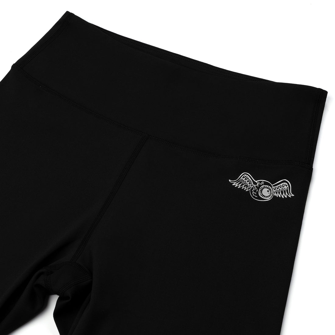 Women's Biker Short - Black w/ Metallic Script — image 7