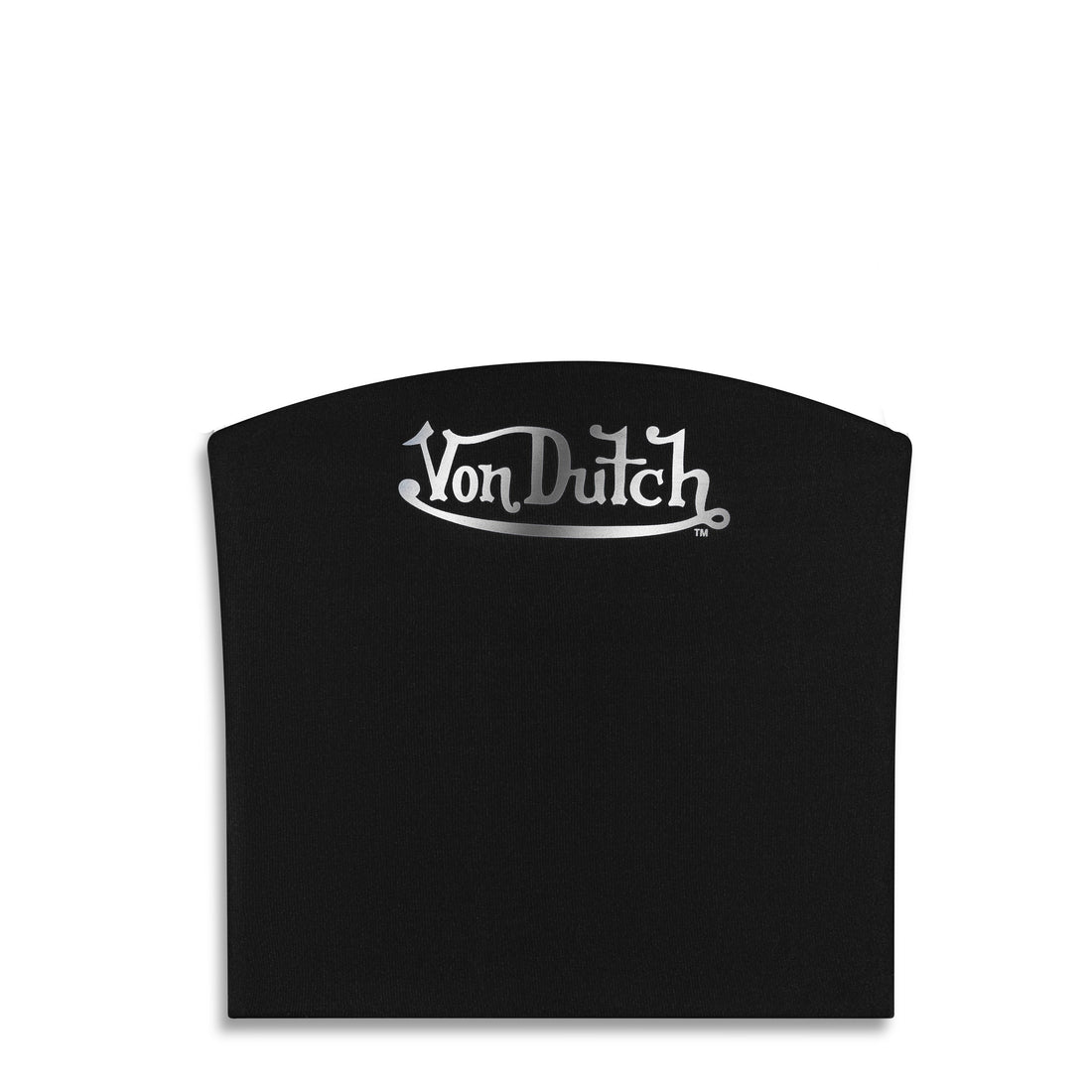 Women's Tube Top - Black w/ Metallic Script — image 1