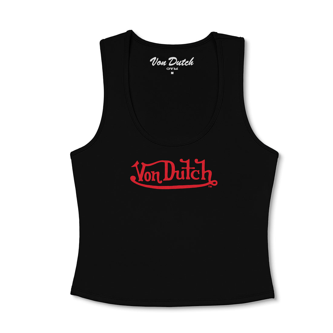 Women's Active Tank Tops - Black w/ Red Script — image 1