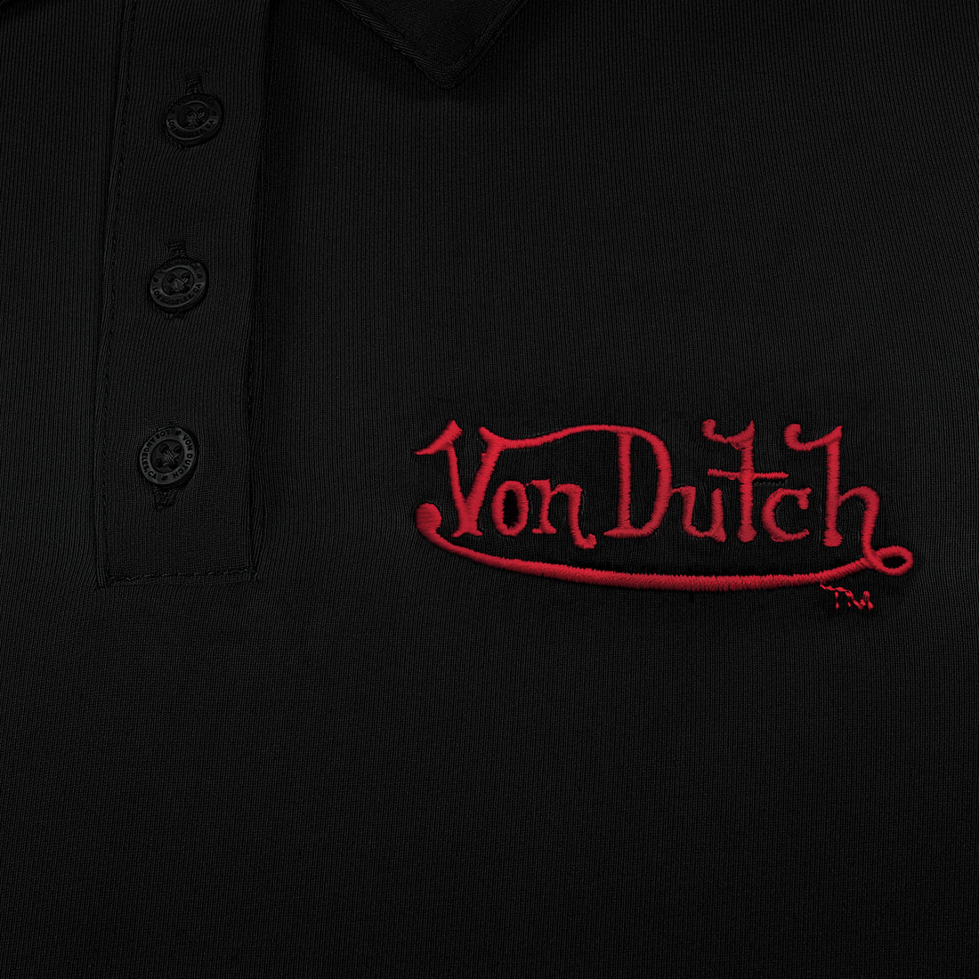 Women's Active Polo Shirt - Black w/ Red Script — image 4