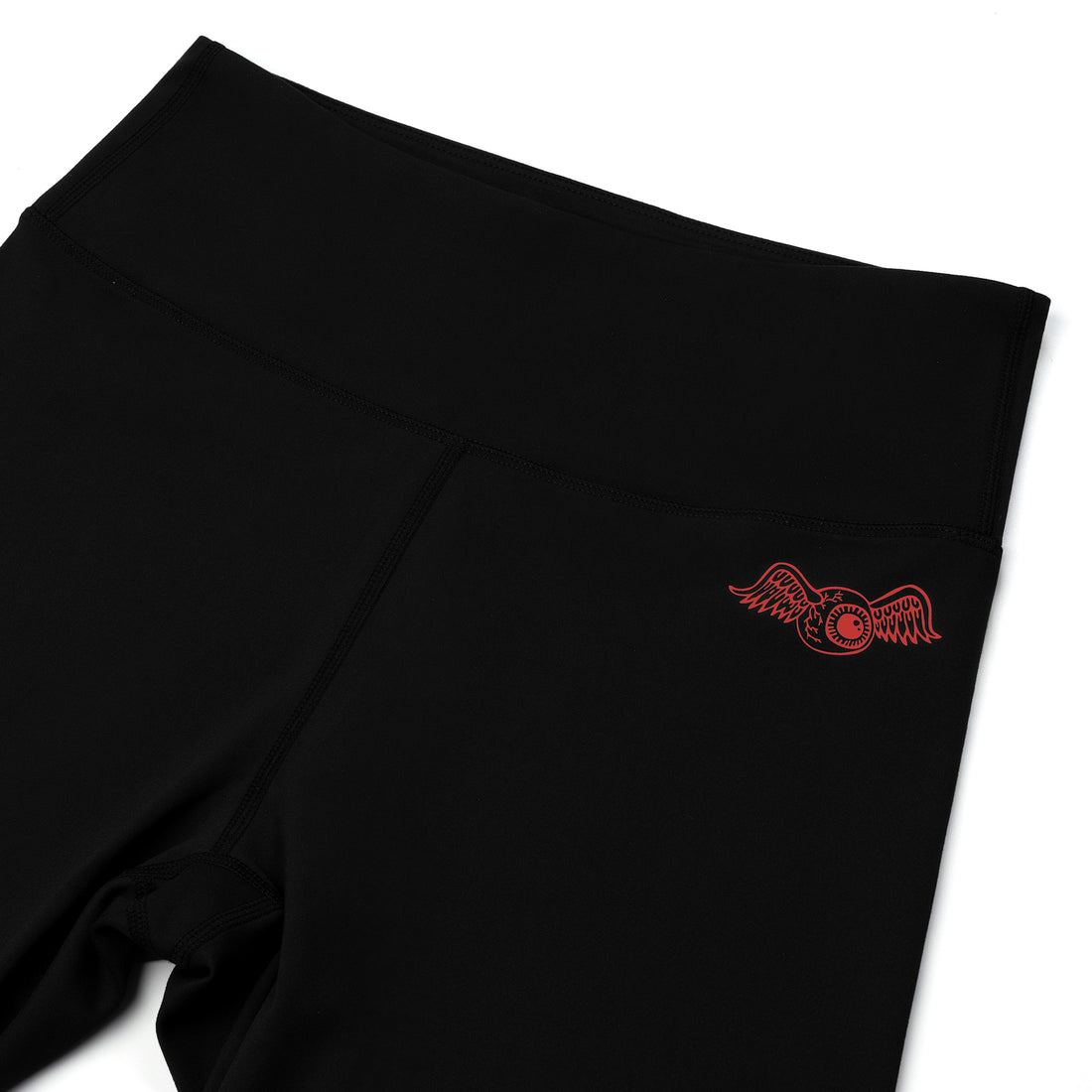 Women's Biker Short - Black w/ Red Script — image 7