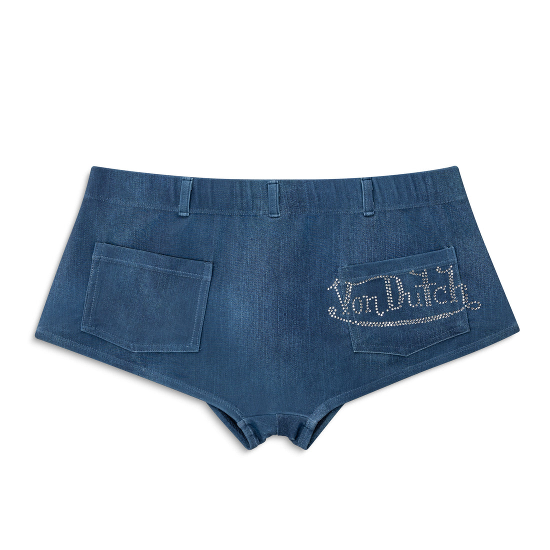 TWO TONE BIKINI BOTTOM - DARK DENIM