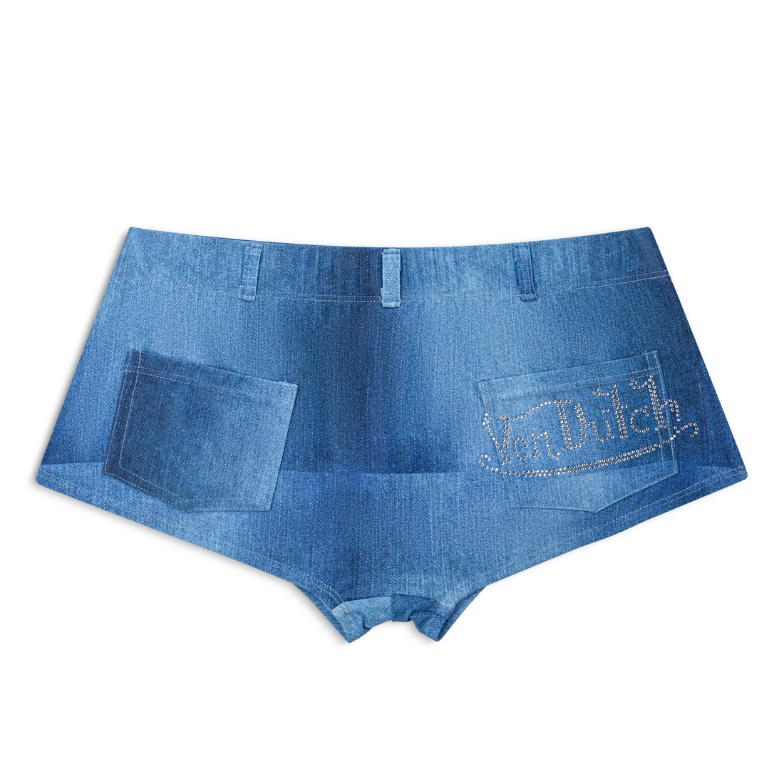 TWO TONE BIKINI BOTTOM - LIGHT DENIM — image 2