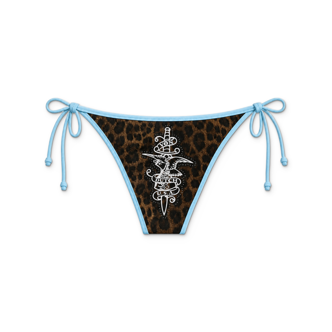 RHINESTONE BIKINI BOTTOM - NAVY — image 4