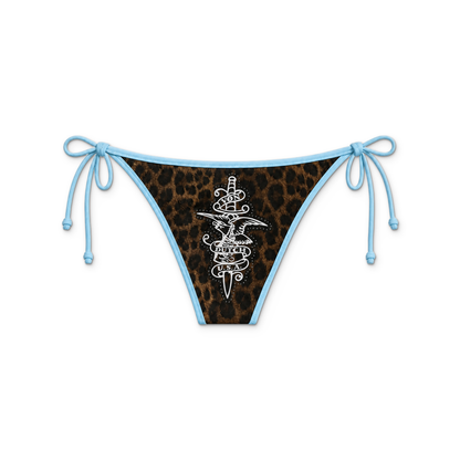 RHINESTONE BIKINI BOTTOM - NAVY