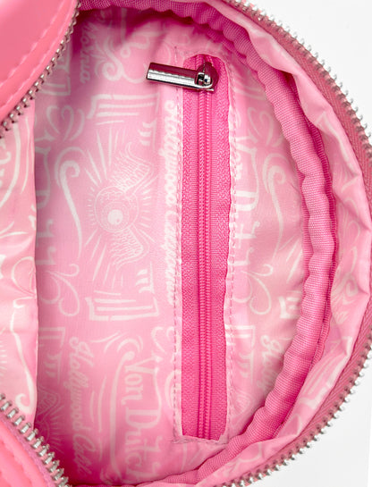 Pink & White Cow Print Bowling Bag