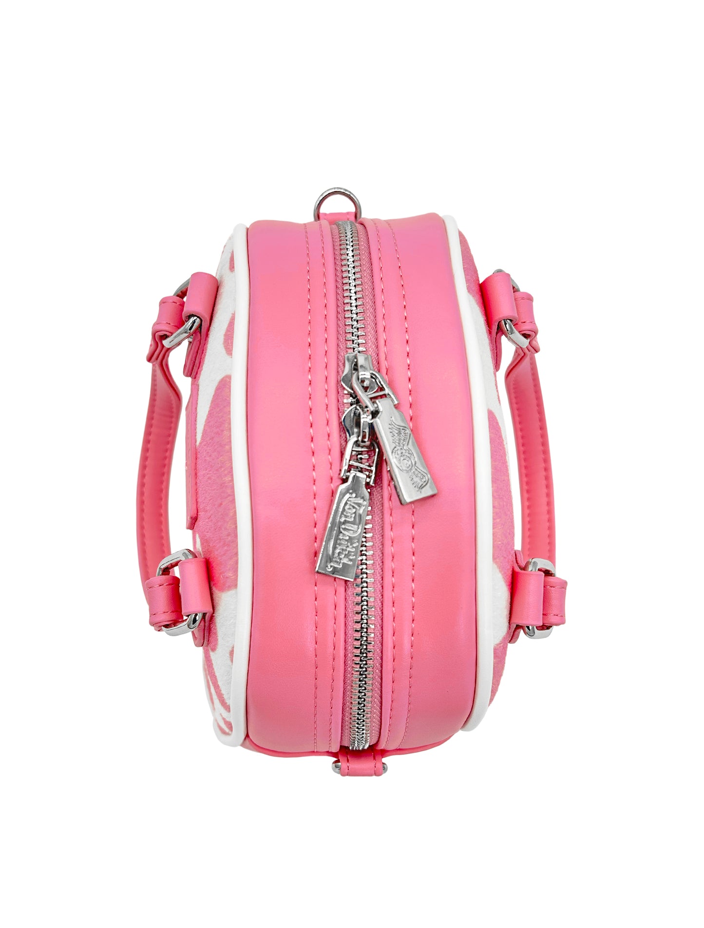 Pink & White Cow Print Bowling Bag