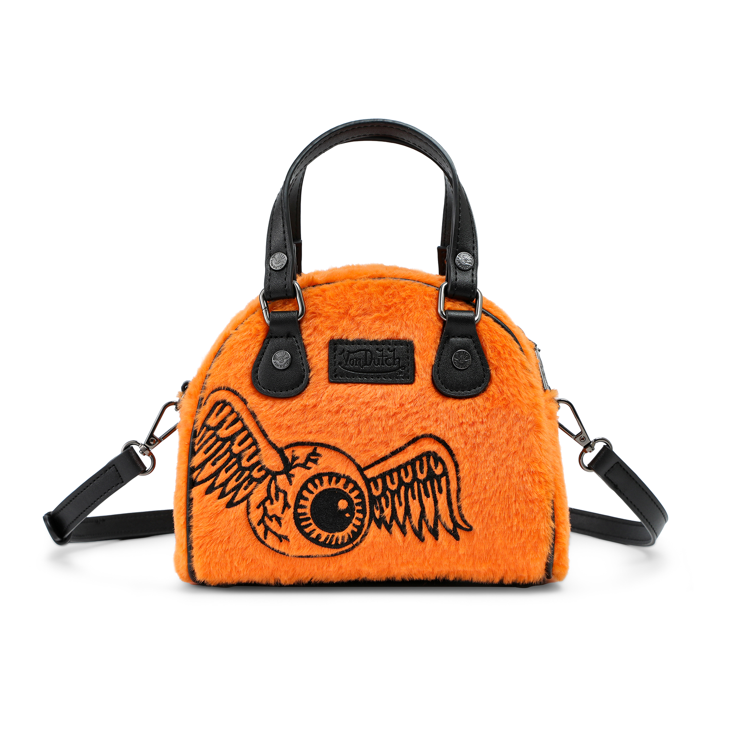 Orange Furry Bowling Bag