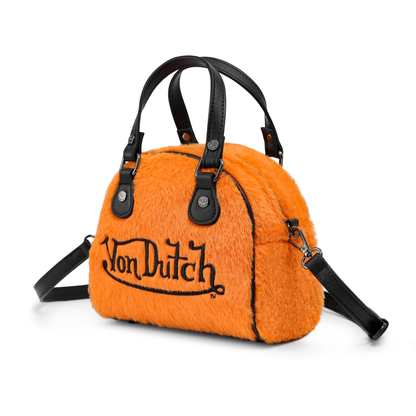 Orange Furry Bowling Bag