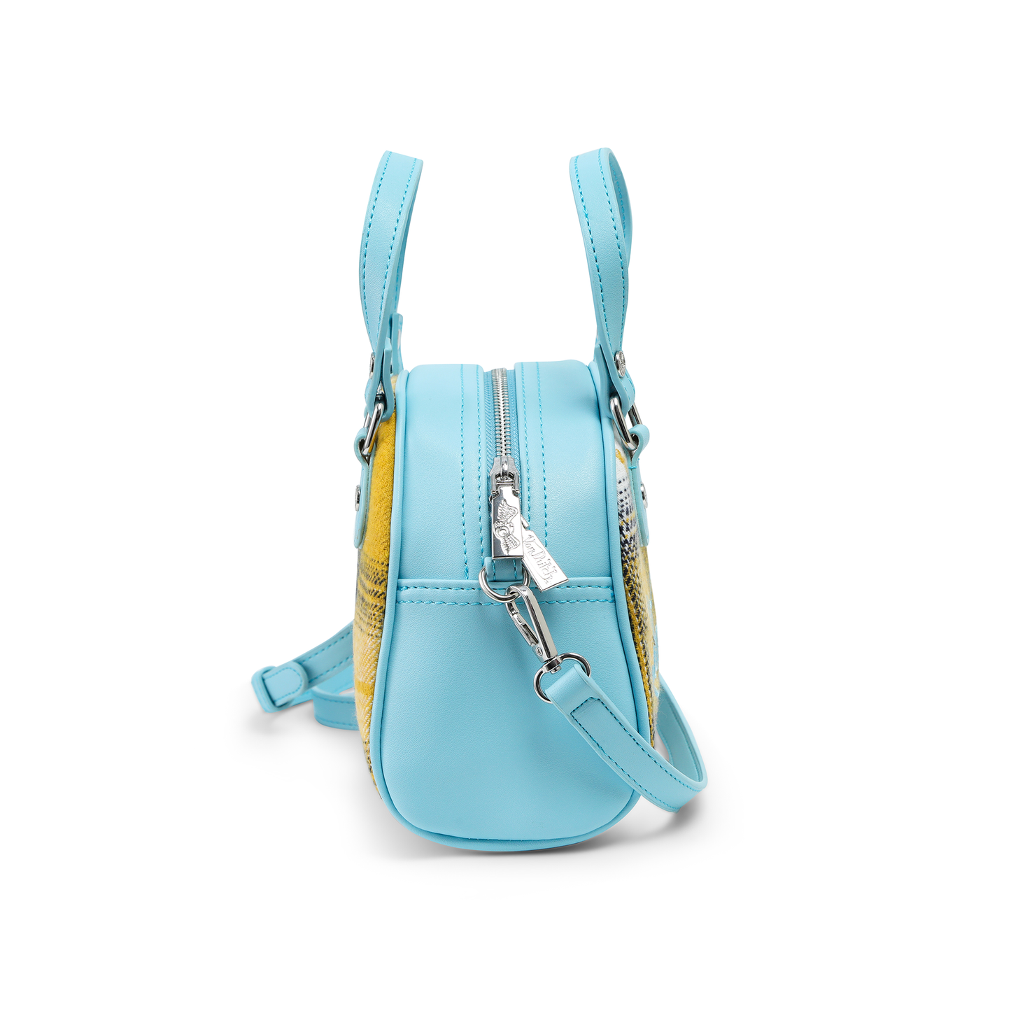 Plaid & Blue Bowling Bag