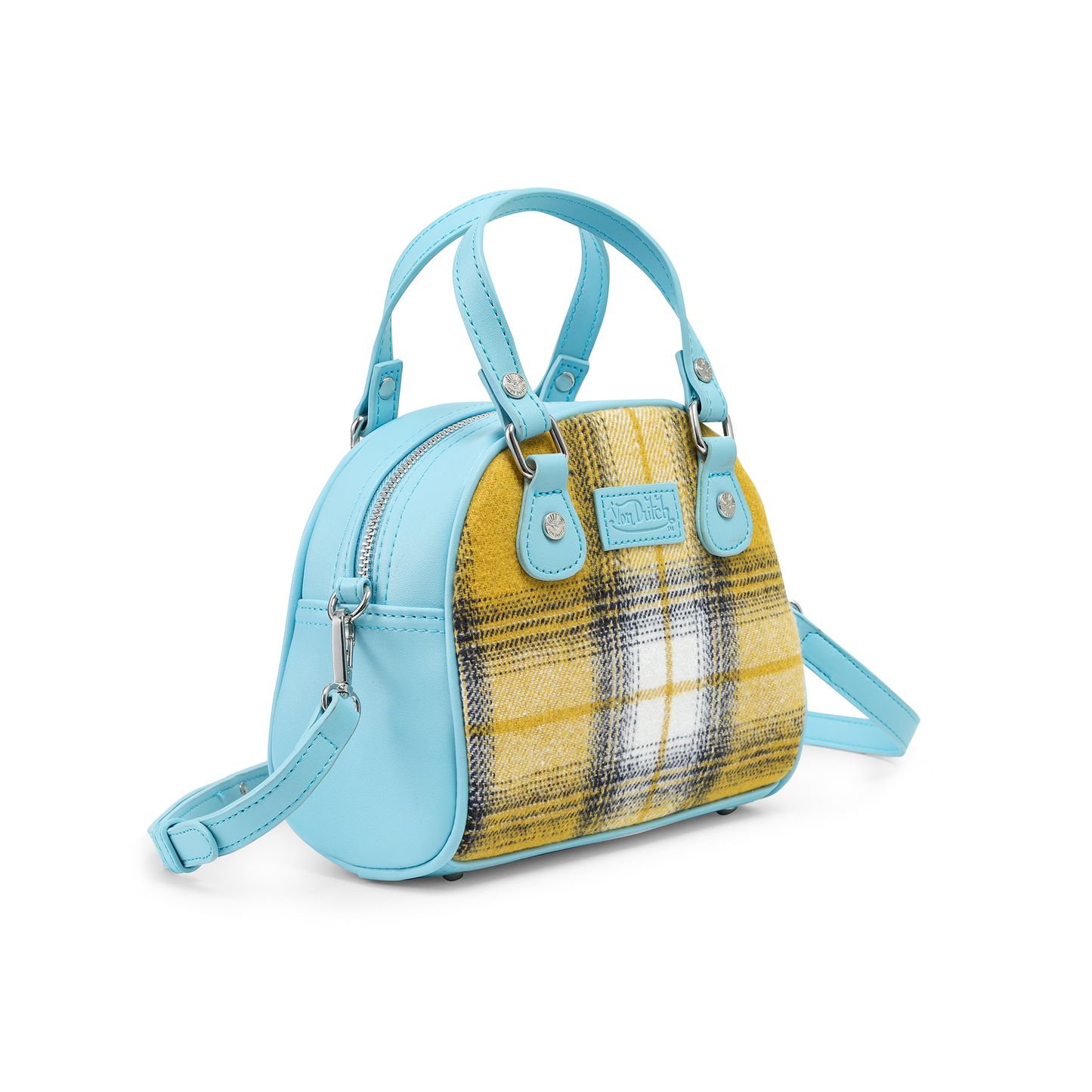 Plaid & Blue Bowling Bag