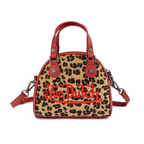 Red Leopard Bowling Bag