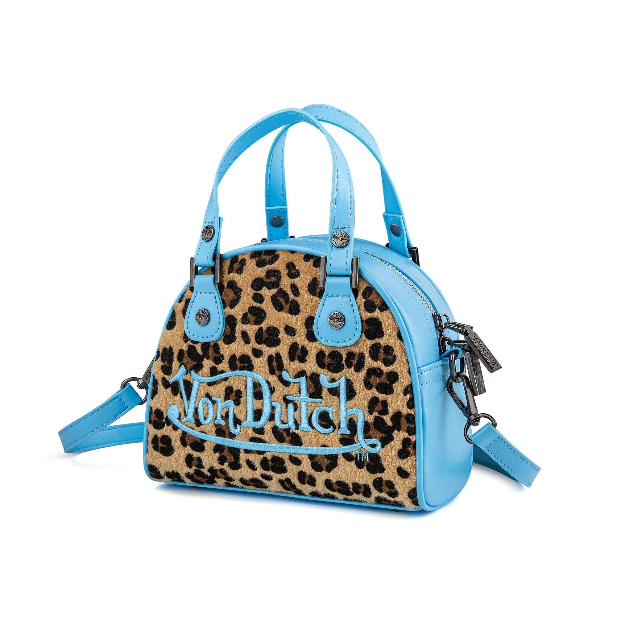 Light Blue Leopard Bowling Bag – Von Dutch