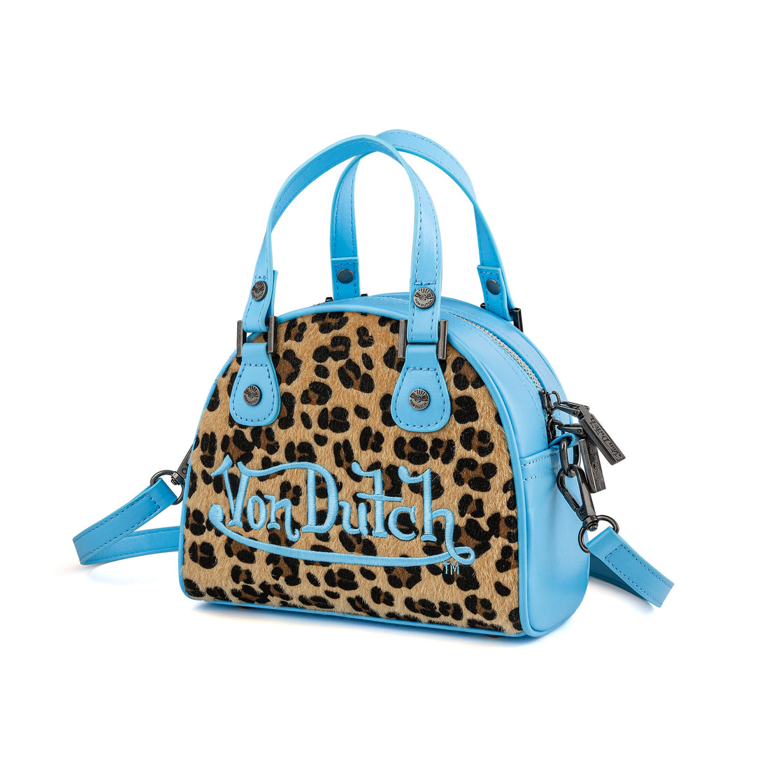 Light Blue Leopard Bowling Bag — image 2