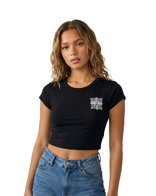 Black & White Chopper Baby Tee