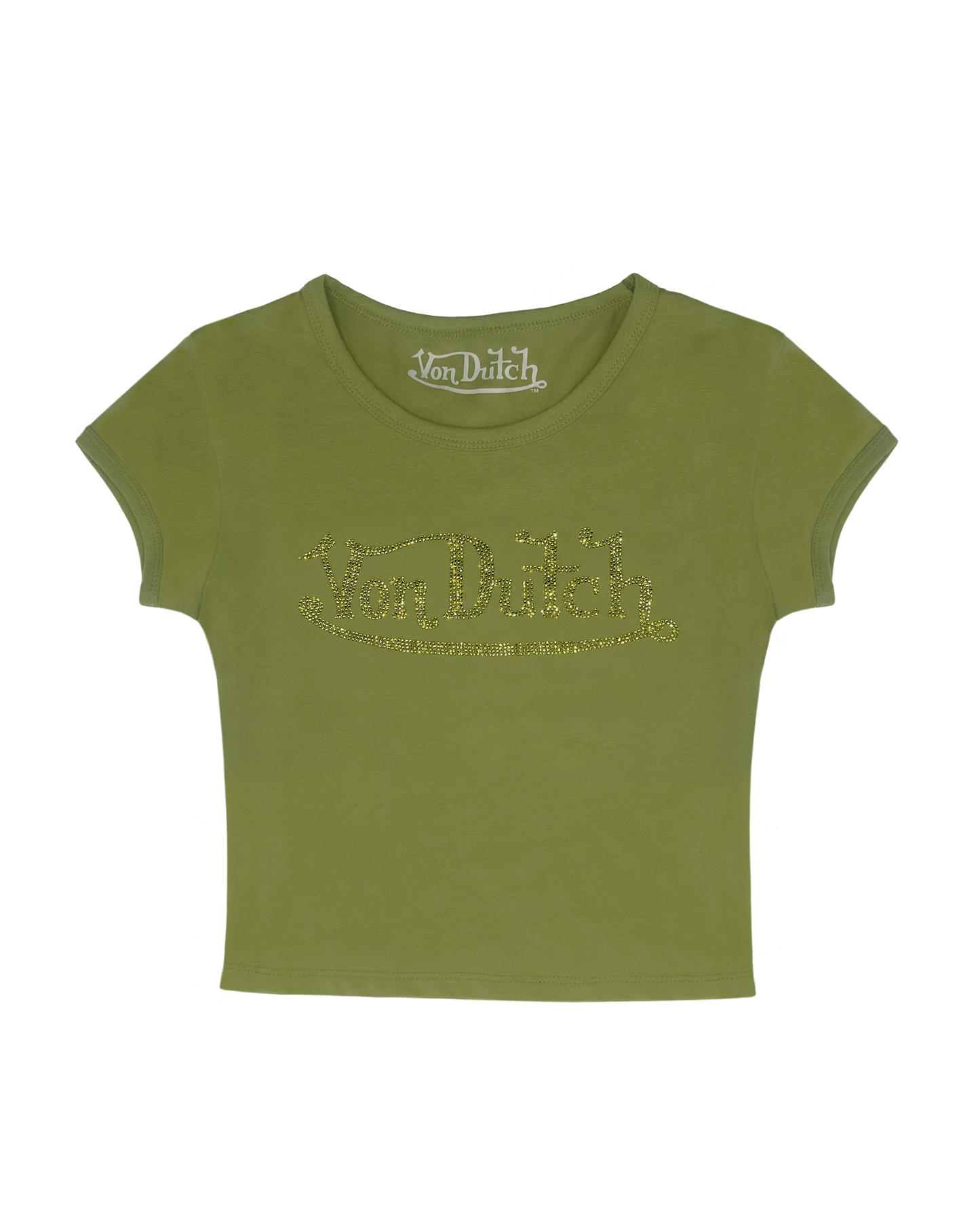 Green Classic Rhinestone Baby Tee