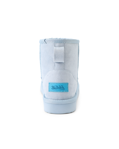 RHINESTONE SHEARLING BOOT - BLUE