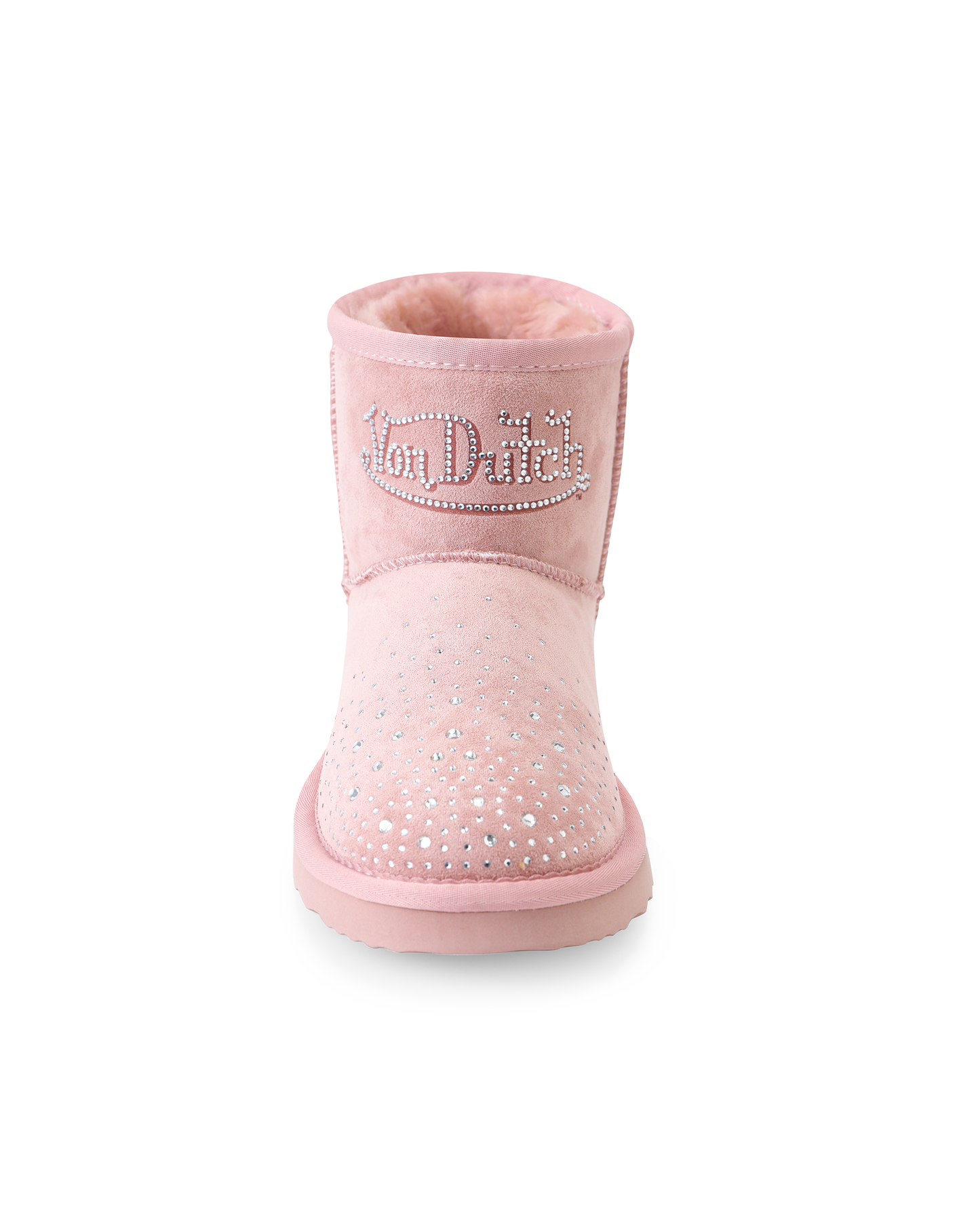 RHINESTONE SHEARLING BOOT - PINK