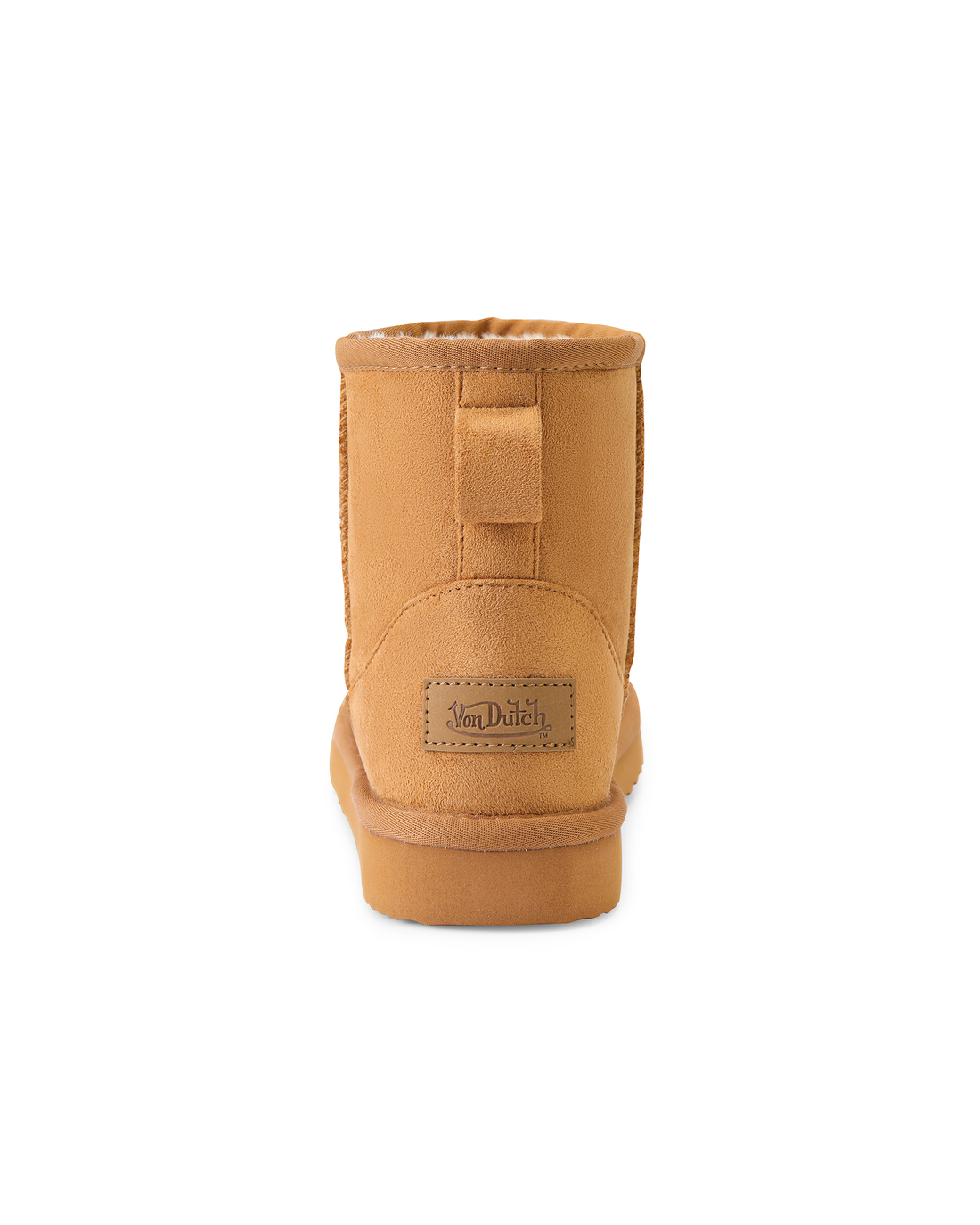 RHINESTONE SHEARLING BOOT - CHESTNUT