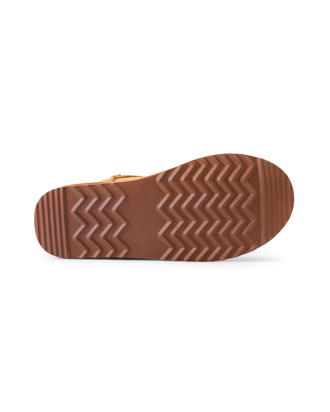 RHINESTONE SHEARLING BOOT - CHESTNUT