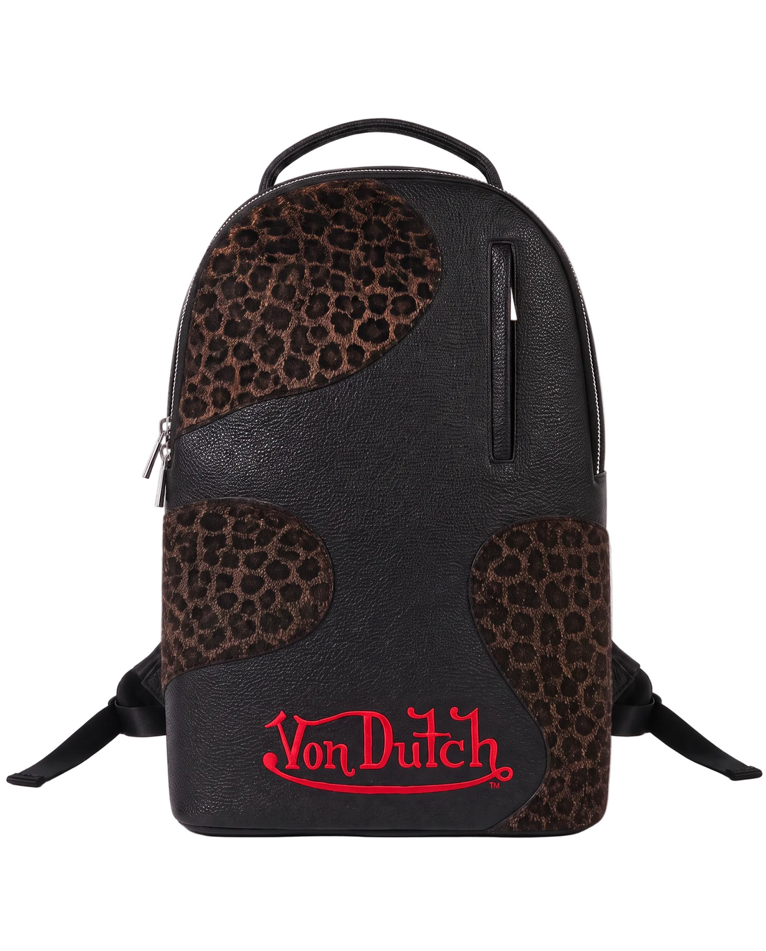 Large Sized Black Cheetah Print Backpack — image 1