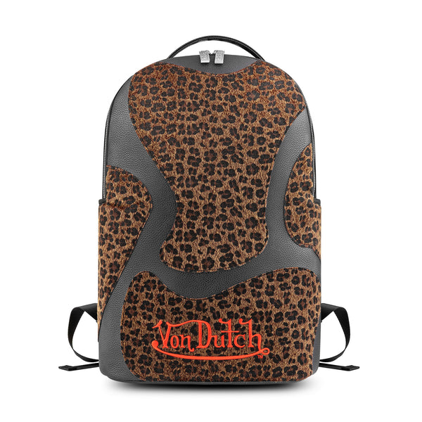 (PRE-ORDER)Large Sized Black Cheetah Print Backpack
