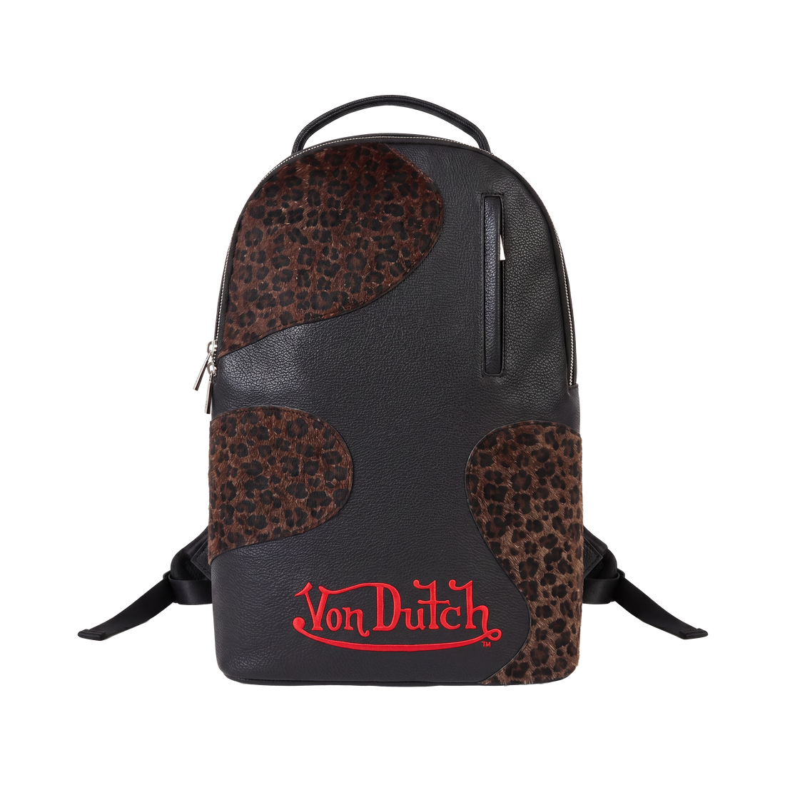 Large Sized Black Cheetah Print Backpack — image 1