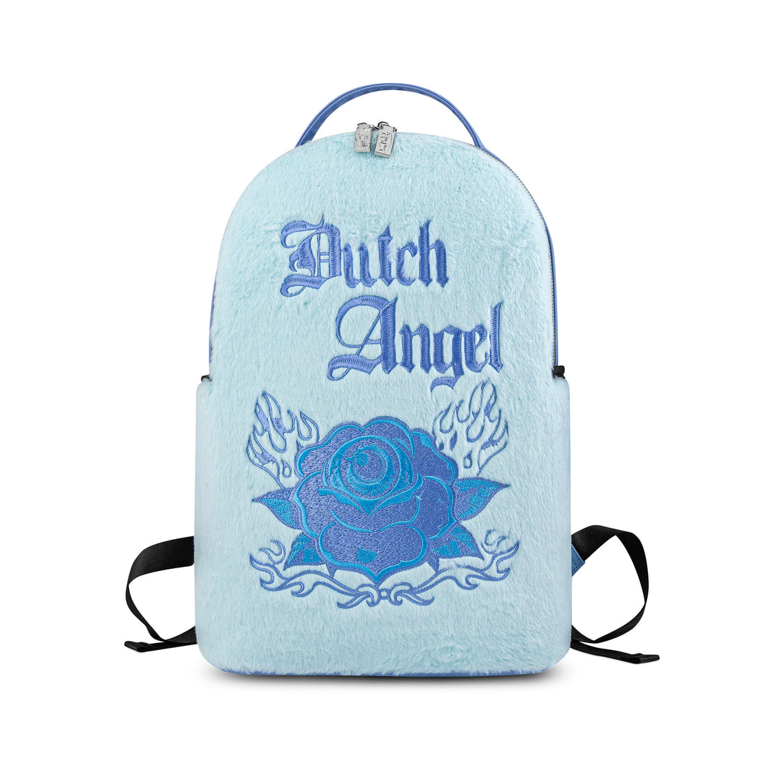 Blue Aqua Rose Medium Sized Backpack — image 1