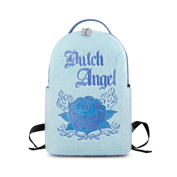 Blue Aqua Rose Medium Sized Backpack