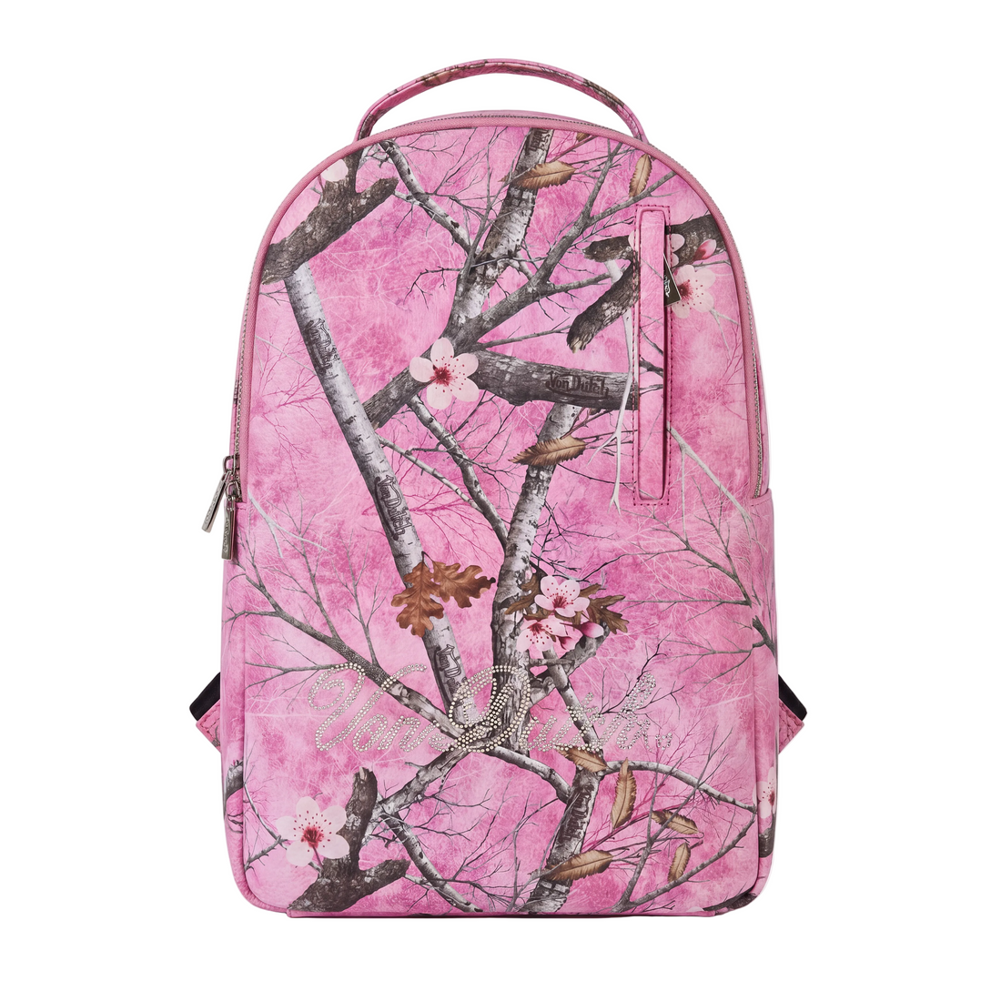 Medium Sized Pink Camo Autumn Season Backpack – Von Dutch
