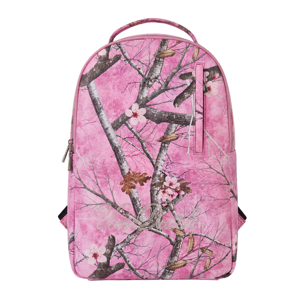 Medium Sized Pink Camo Autumn Season Backpack