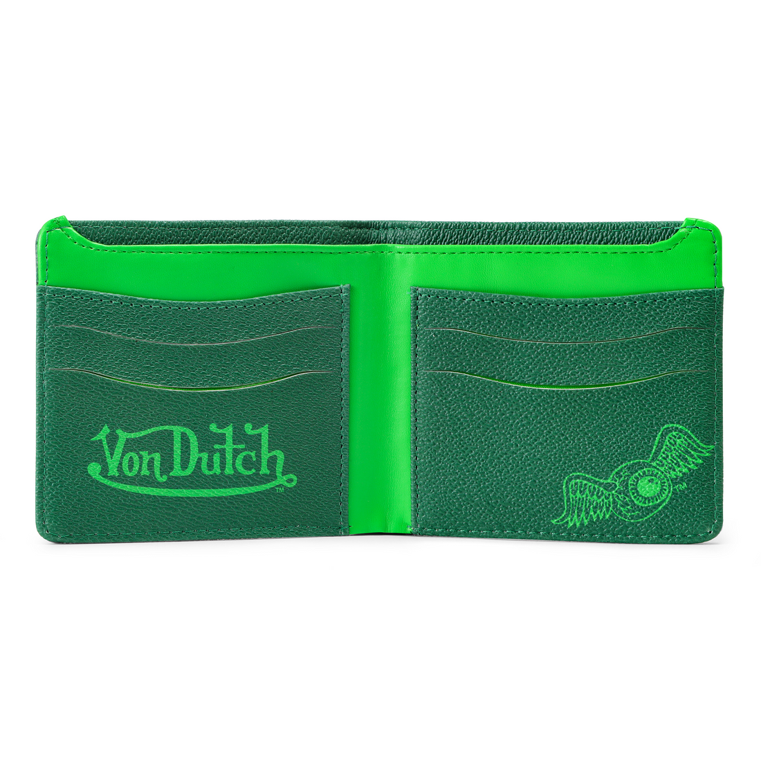 Classic Logo Bi-fold Wallet - Green — image 3
